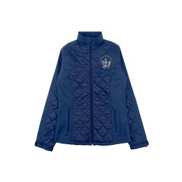 Exclusive Design Women's Padded Jacket, Stand Collar, Embroidered LOGO, Back Hem Snap Button Design Pony Club Padded Jacket, 100% Nylon J1020 Exclusive Design Women's Padded Jacket, Stand Collar, Embroidered LOGO, Back Hem Snap Button Design Pony Club Padded Jacket, 100% Nylon J1020